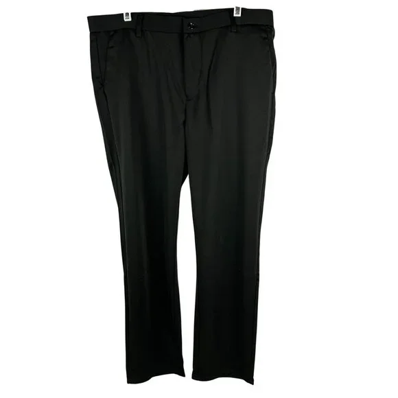 strapless open back dress Buy Men Sharp Black Relaxed Fit Stretchable Formal Trouser main image 1